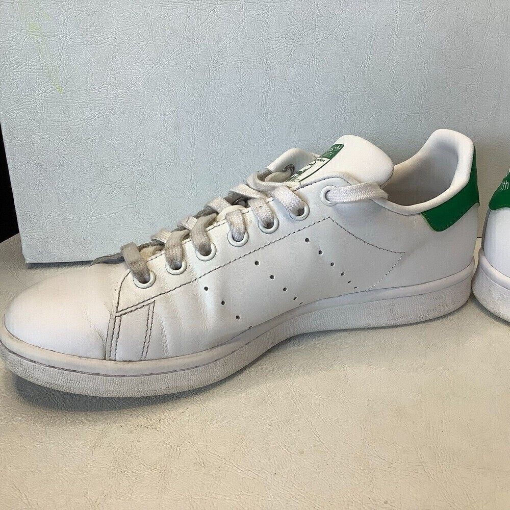 Women's Adidas Stan Smith White/Green Athletic Shoes Lace Up Size 9 APC011001 - Picture 6 of 12